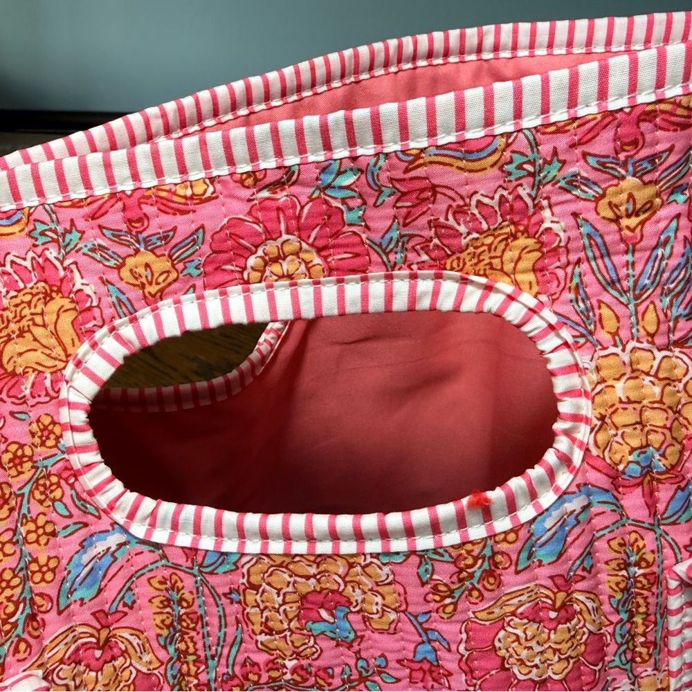 Pink Lily Quilted Tote, Pink, NIB - Picture 4 of 8